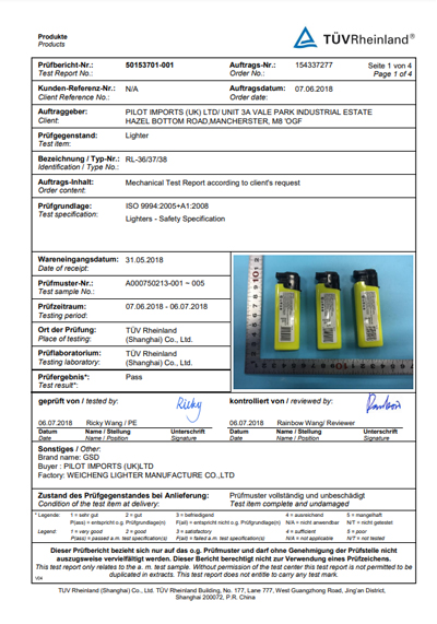  ISO9994 für WK56 von TÜV 